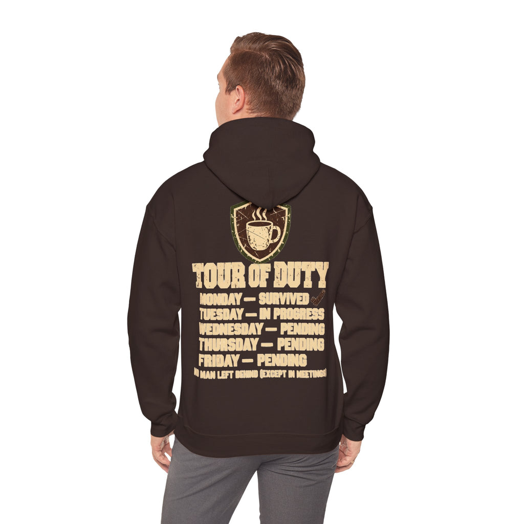 I Survived Another Monday Hoodie | Tour of Duty Office Humor Sweatshirt