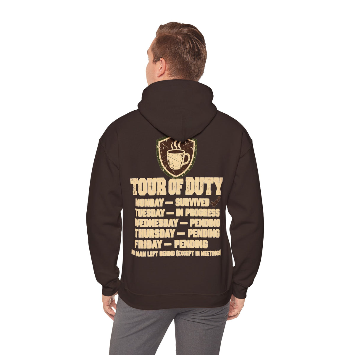 I Survived Another Monday Hoodie | Tour of Duty Office Humor Sweatshirt