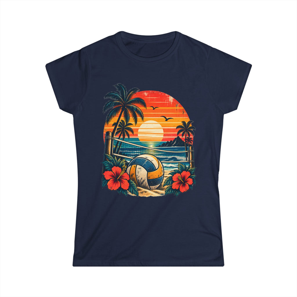 CHIRACHAYA - Distressed Retro Volleyball Sunset