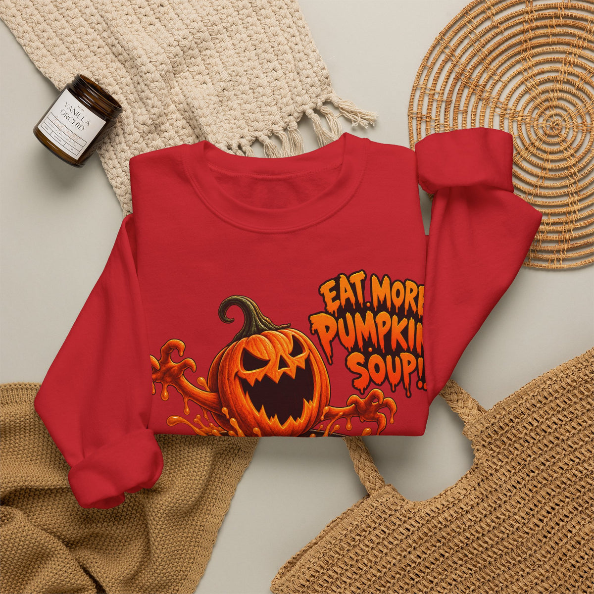 Halloween Pumpkin Soup Crewneck Sweatshirt | Spooky Season Gift