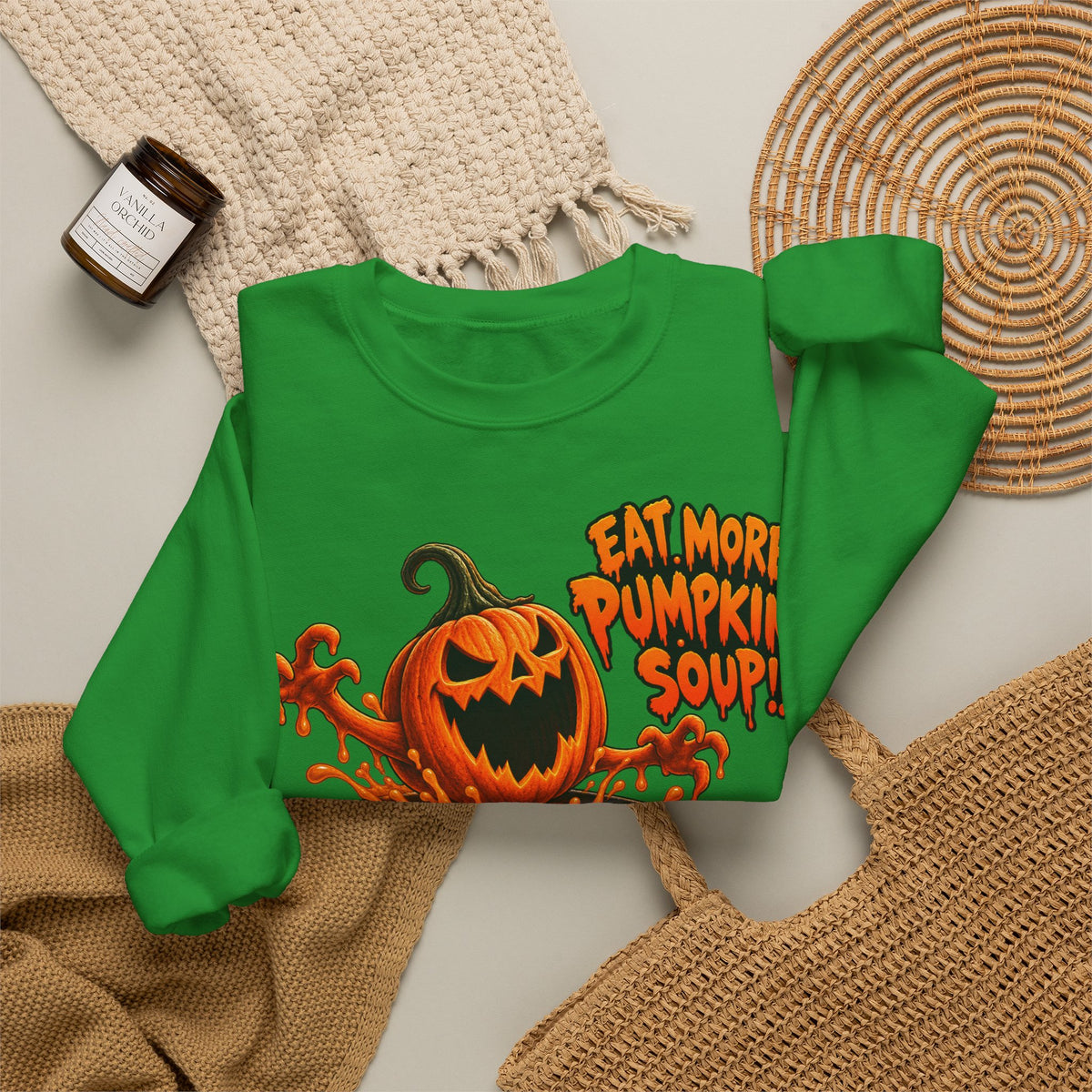 Halloween Pumpkin Soup Crewneck Sweatshirt | Spooky Season Gift