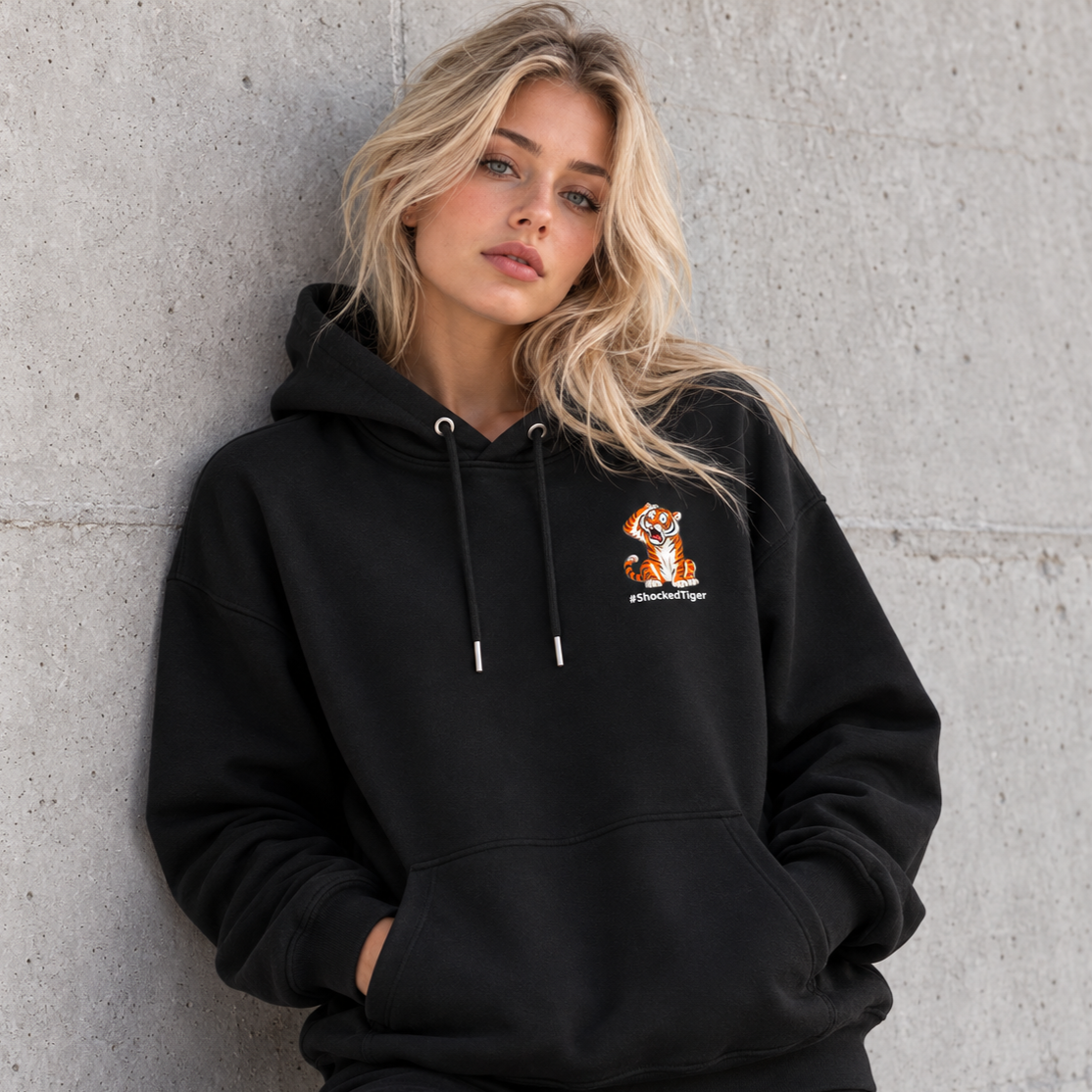 #ShockedTiger — "He Realized He Not Built For This" — Premium Heavyweight Hoodie