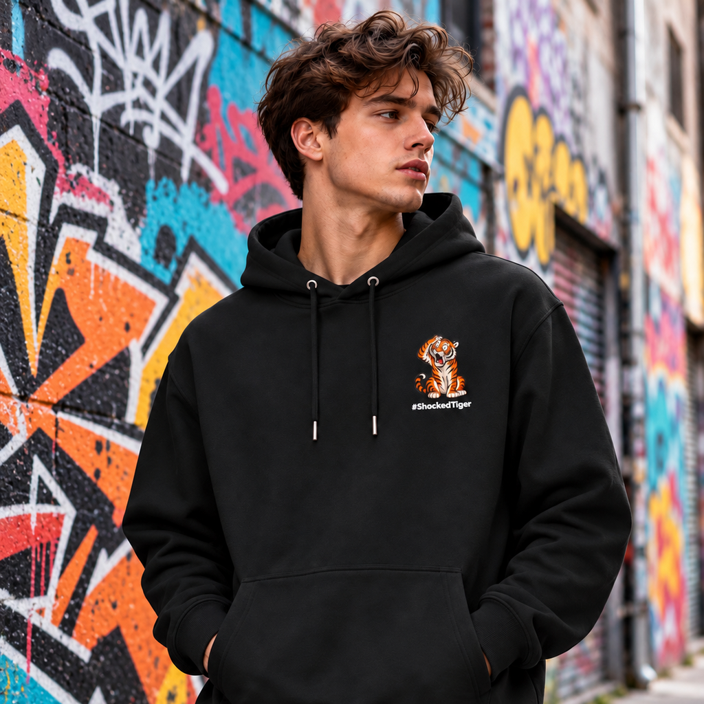 #ShockedTiger — "He Realized He Not Built For This" — Premium Heavyweight Hoodie