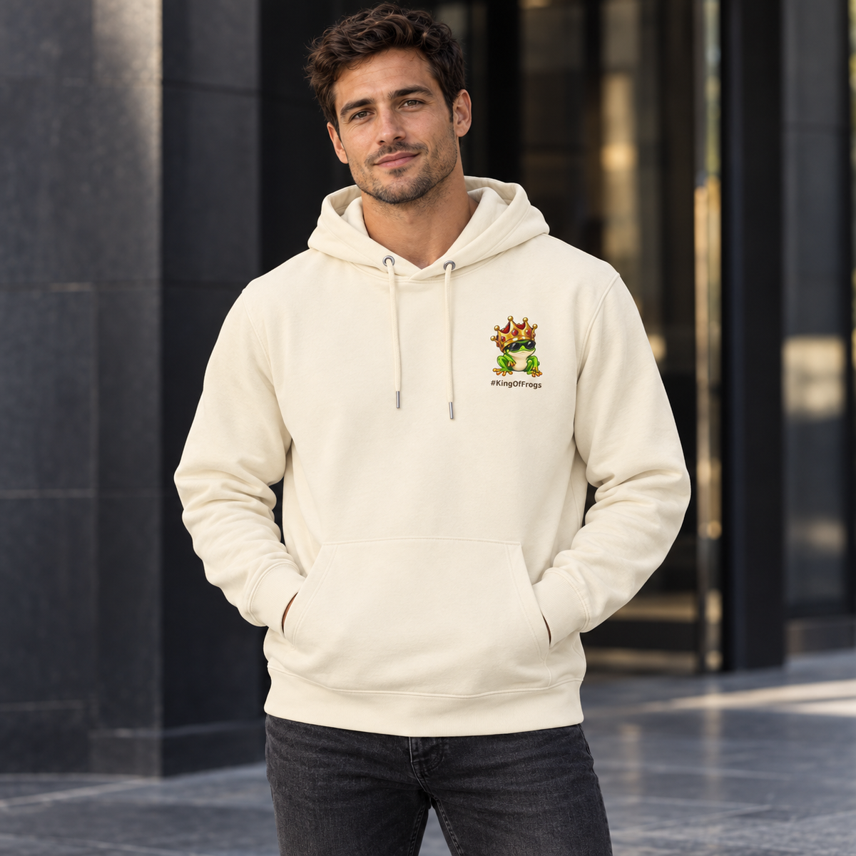 KingOfFrogs — He Realized He Not Built For This — Premium Heavyweight Hoodie