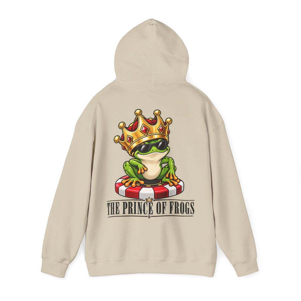 Prince of Frogs Poker Hoodie | Funny Frog Casino Sweatshirt