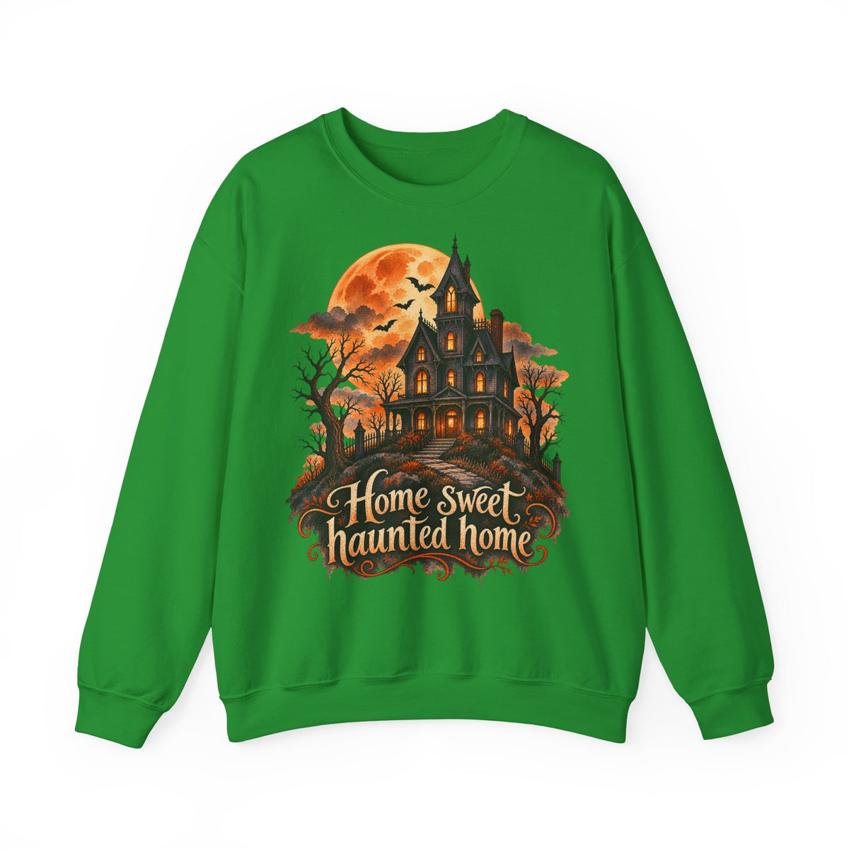Home Sweet Haunted Home Crewneck | Gothic Victorian House Sweatshirt (Spooky Season Gift)