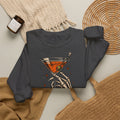 Halloween Spirits Included Crewneck Sweatshirt | Skeleton Cocktail Sweater | Spooky Martini Halloween Gift