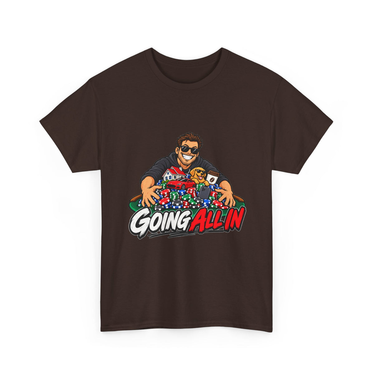 Going All In - Poker Tee